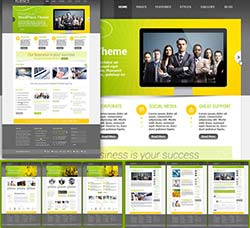 清爽时尚的网站博客模板：Clean PSD Website Template